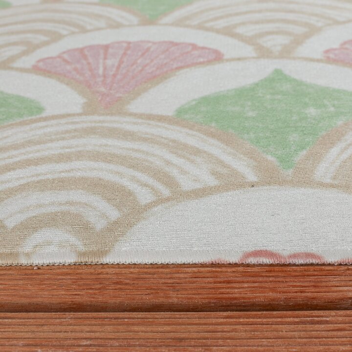 Outdoor-Teppich - Oasis Shell Rosa Grün - 6