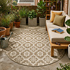 In- & Outdoor Teppich Rund - Rio Flower Beige - thumbnail