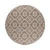 In- & Outdoor Teppich Rund - Rio Flower Beige - thumbnail 1