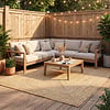 In- & Outdoor Jute Teppich - Bali Braun - thumbnail