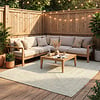In- & Outdoor Jute Teppich - Bali Weiß - thumbnail
