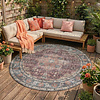 In- & Outdoor Teppich Rund - Kairo Medaillon Bordeaux Rot - thumbnail
