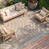 In- & Outdoor Teppich - Sierra Curves Beige Creme - thumbnail