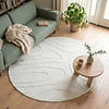 Runder Teppich Wohnzimmer - Charm Shapes Weiß - thumbnail
