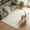 Teppich Wohnzimmer - Charm Circles Weiß - thumbnail