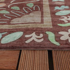 Outdoor-Teppich - Maui Border Braun - thumbnail 4