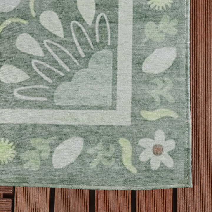 Outdoor-Teppich - Maui Border Grün - 3