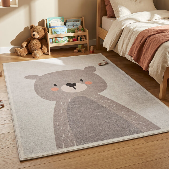 Waschbarer Spielteppich - Simba Bear Beige