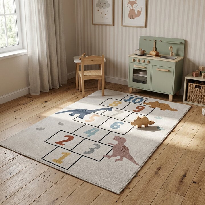 Spielteppich - Ruby Dinosaurier Creme