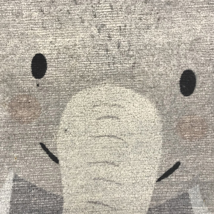 Kinderzimmer Teppich - Balou Elefant Grau - 2