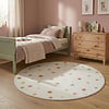 Waschbarer Kinderteppich Rund - Evi Confetti Bunt - thumbnail