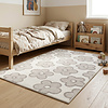 Teppich Kinderzimmer - Bowie Blume Creme - thumbnail