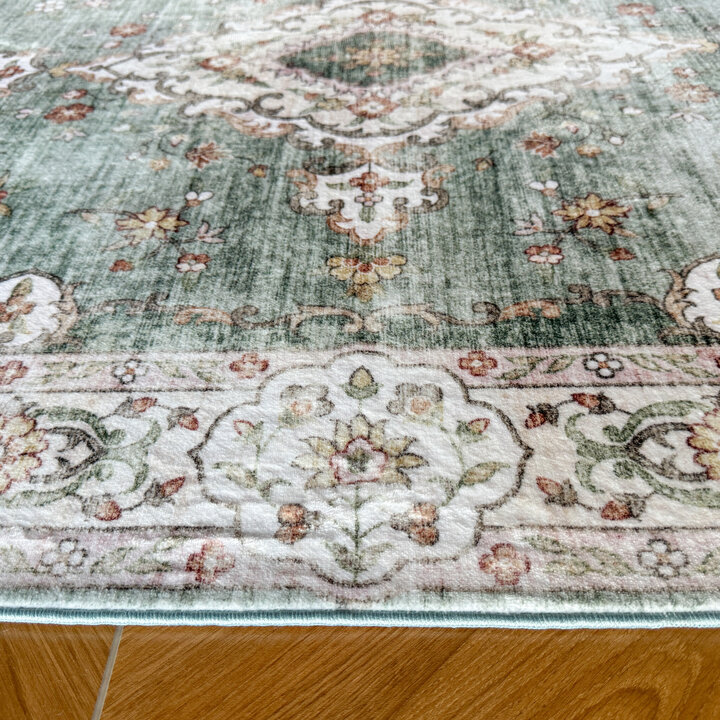 Teppich Vintage - Ember Medaillon Grün  - 4