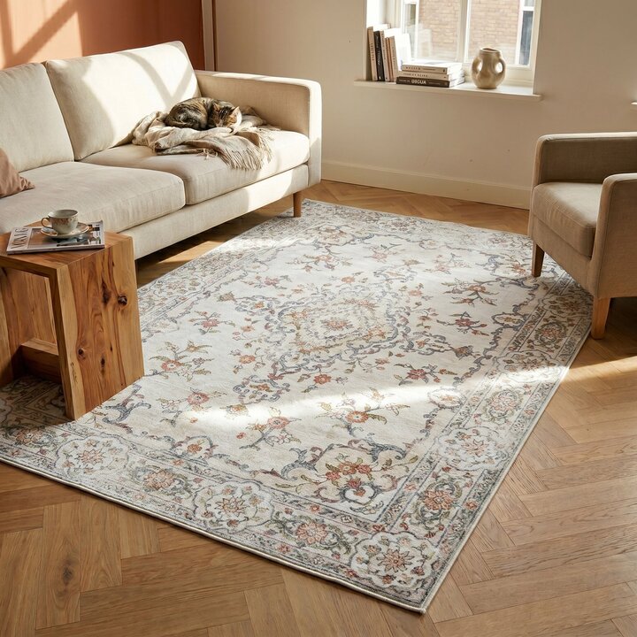 Teppich Vintage - Ember Medaillon Bunt