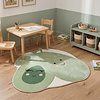 Waschbarer Kinderteppich - Berry Avocado Grün - thumbnail