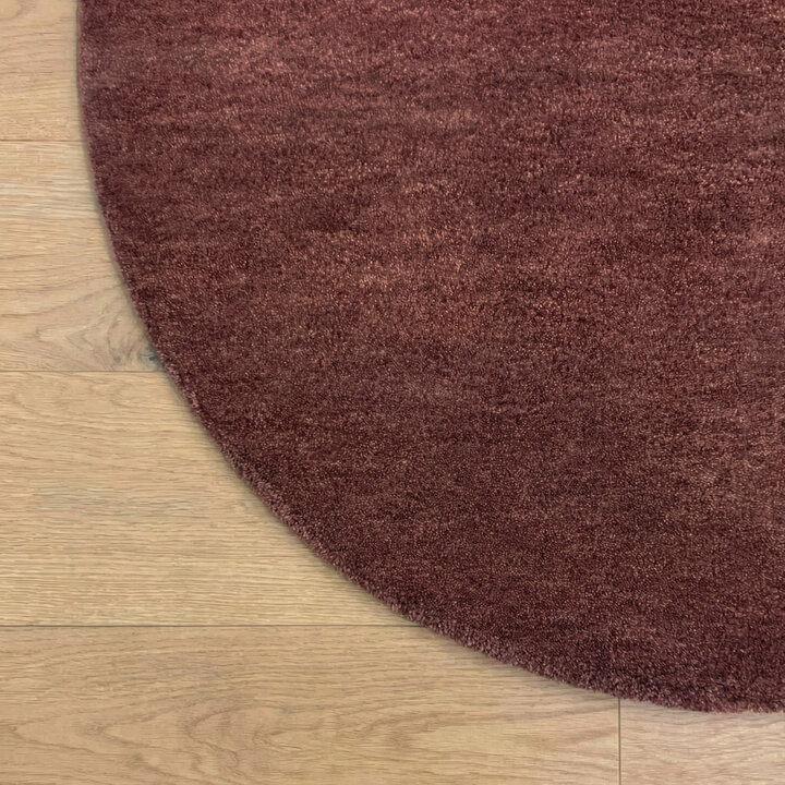 Wollteppich rund - Leone Rot - 3