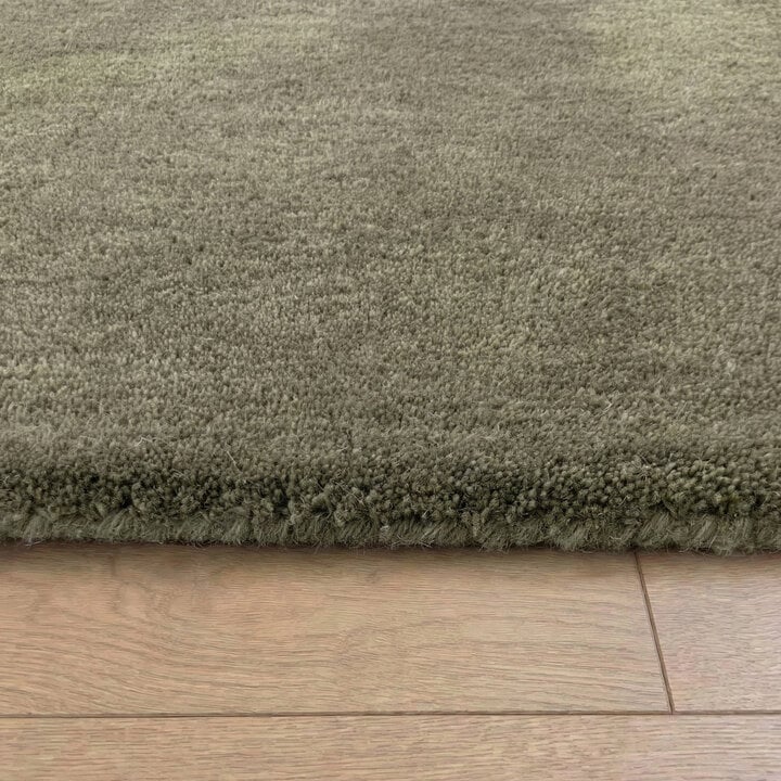 Wollteppich rund - Leone Grün - 4