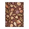 Waschbarer Teppich - Misty Flowers Braun - thumbnail 1