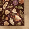 Waschbarer Teppich - Misty Flowers Braun - thumbnail 3