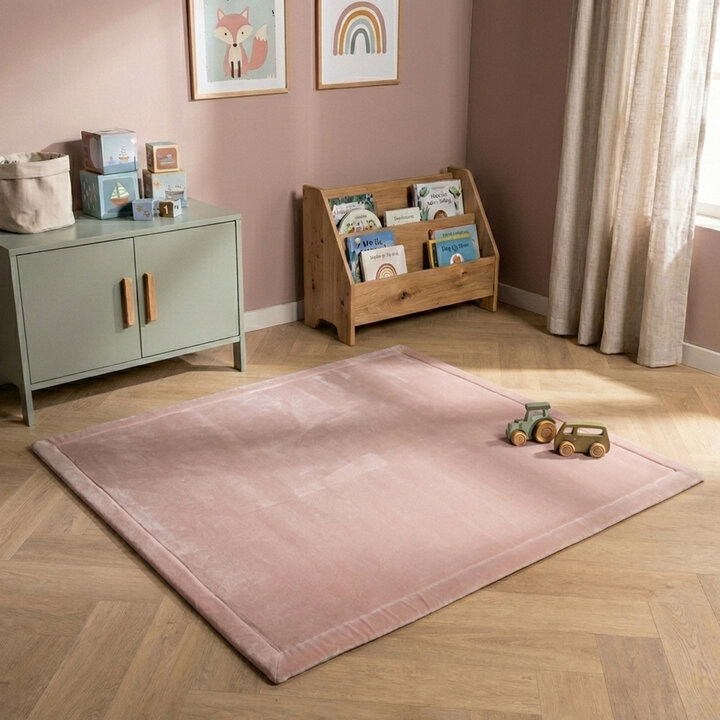 Spielmatte Baby Quadratisch - Jip Rosa