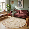 Waschbarer Teppich Rund - Misty Floral Creme - thumbnail