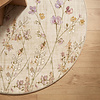 Waschbarer Teppich Rund - Misty Floral Creme - thumbnail 3