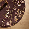 Waschbarer Teppich Rund - Misty Floral Braun - thumbnail 3