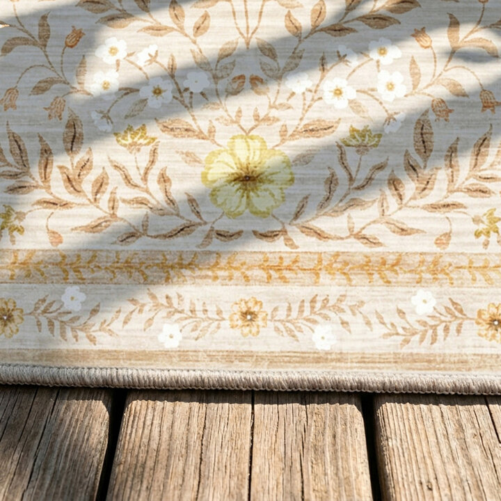 Vintage Gartenteppich - Luana Gelb - 4