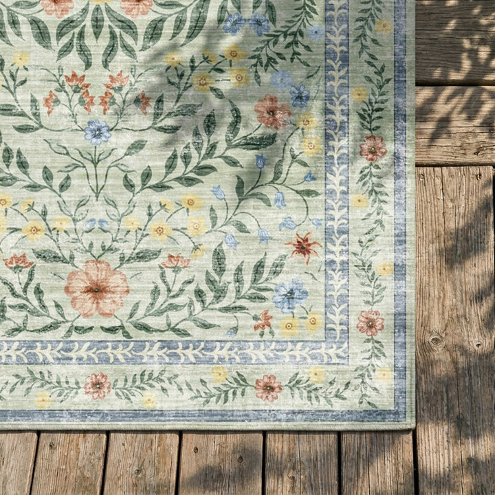 Vintage Gartenteppich - Luana Dunkelgrün - 3