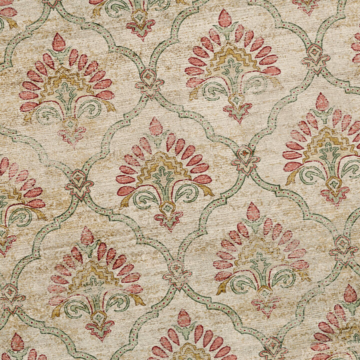 Teppich Vintage - Sage Grid Grün - 2