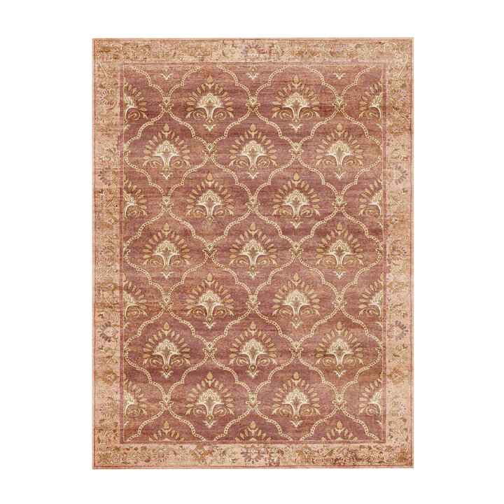 Teppich Vintage - Sage Grid Terracotta - 1