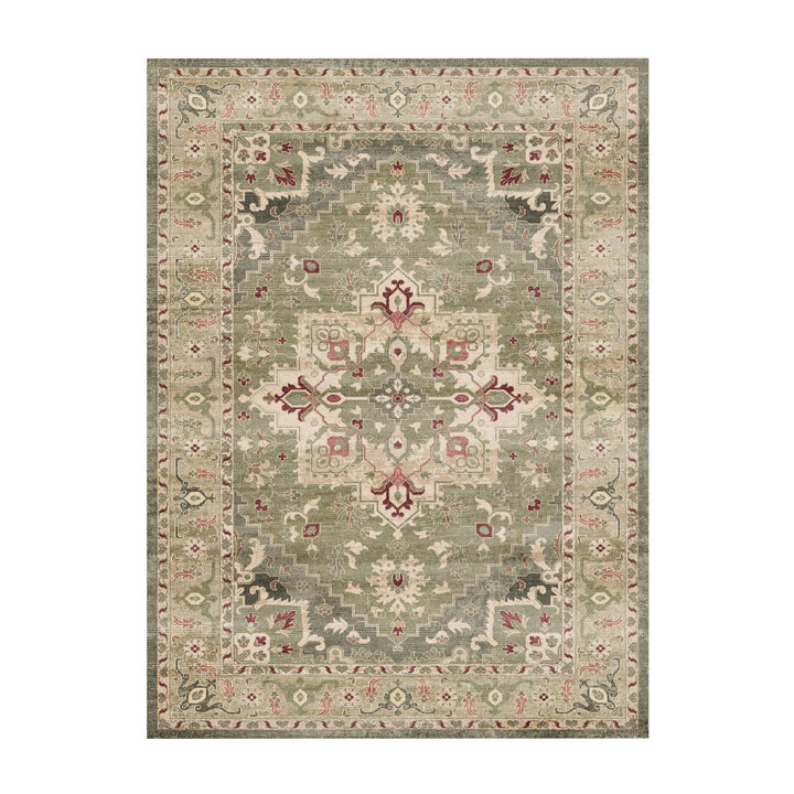 Teppich Vintage - Sage Medaillion Grün - 1