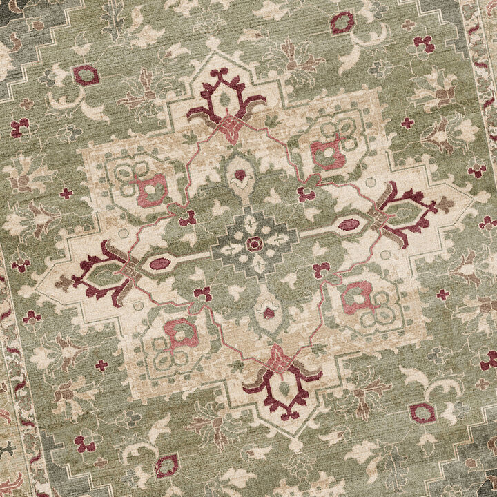 Teppich Vintage - Sage Medaillion Grün - 2