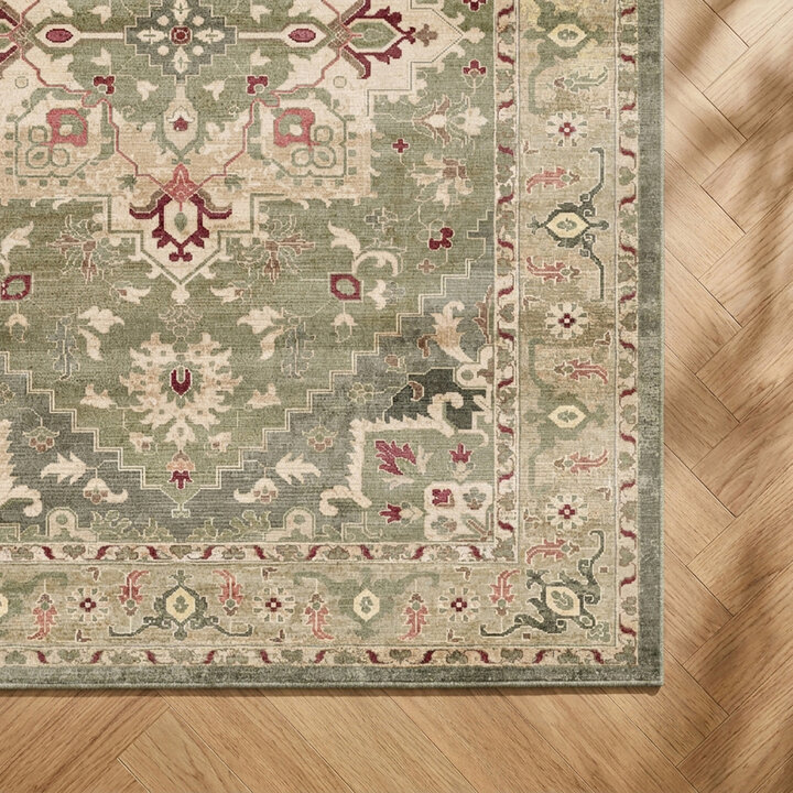 Teppich Vintage - Sage Medaillion Grün - 3