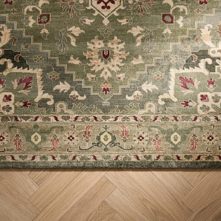 Teppich Vintage - Sage Medaillion Grün - 4