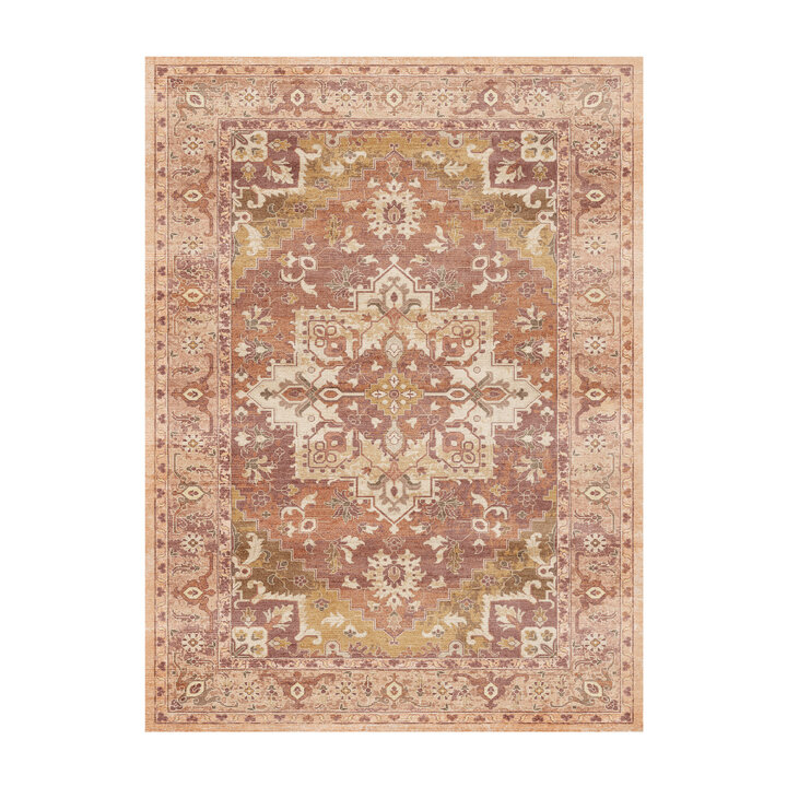 Teppich Vintage - Sage Medaillion Terracotta - 1