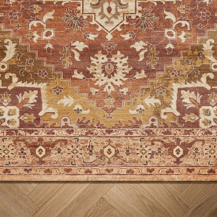 Teppich Vintage - Sage Medaillion Terracotta - 4