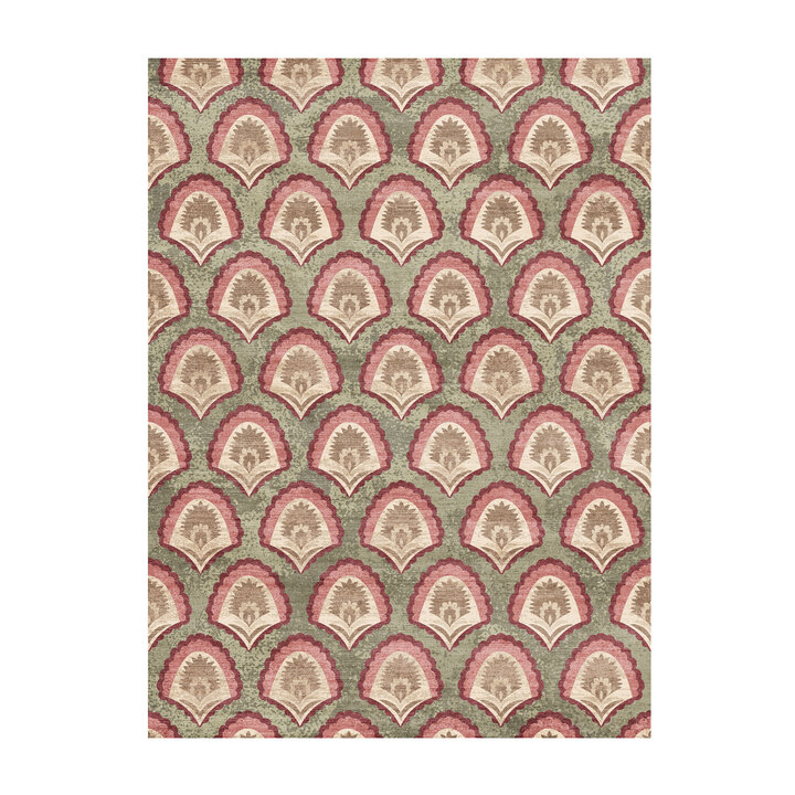 Teppich Vintage - Sage Pattern Grün - 1