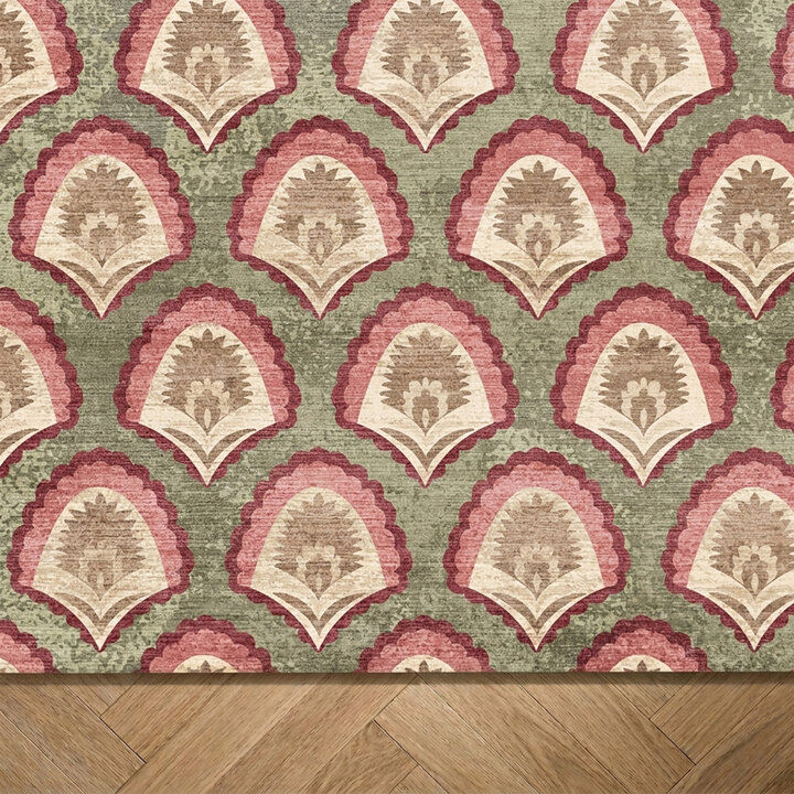 Teppich Vintage - Sage Pattern Grün - 4
