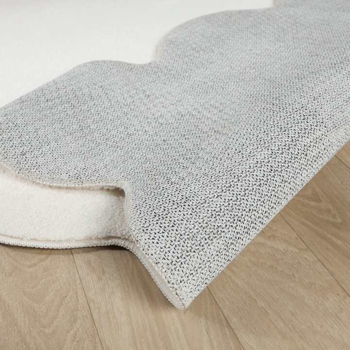 Waschbarer Teppich - Puck Weiß - 5