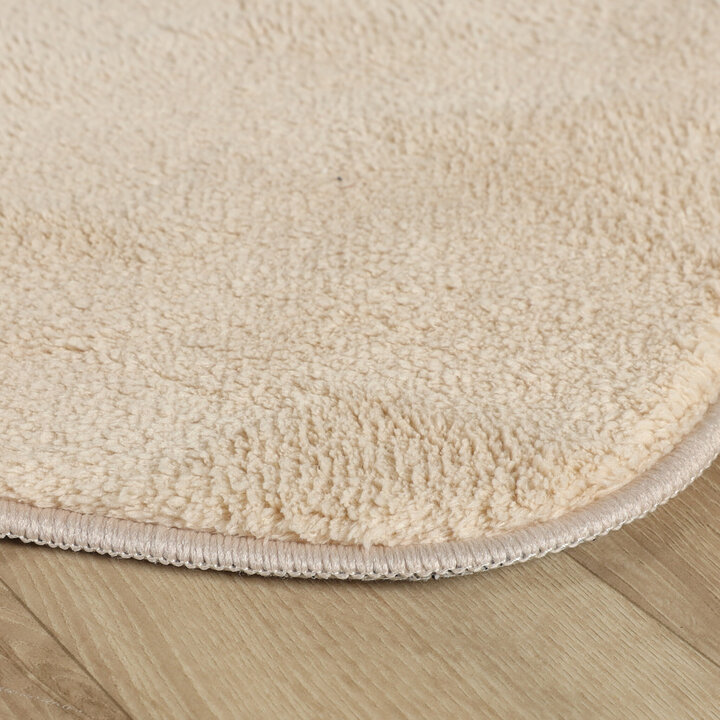 Waschbarer Teppich Rund - Puck Beige - 4