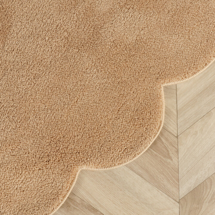 Waschbarer Teppich Rund - Puck Braun - 3