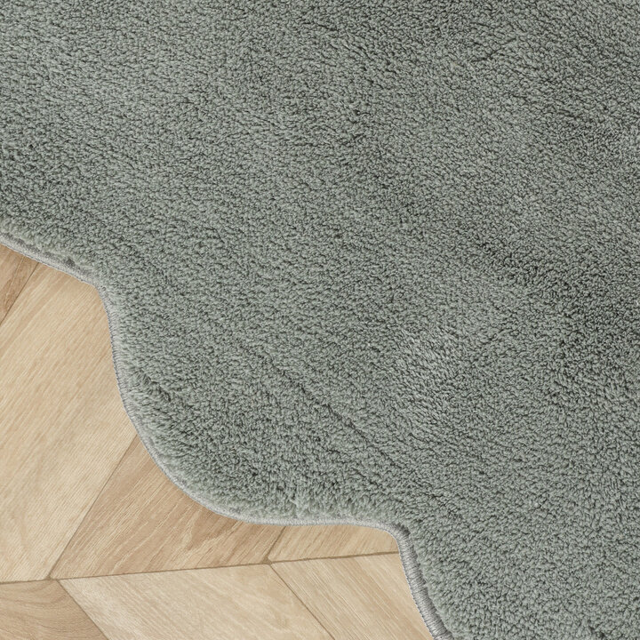 Waschbarer Teppich Rund - Puck Grün - 3