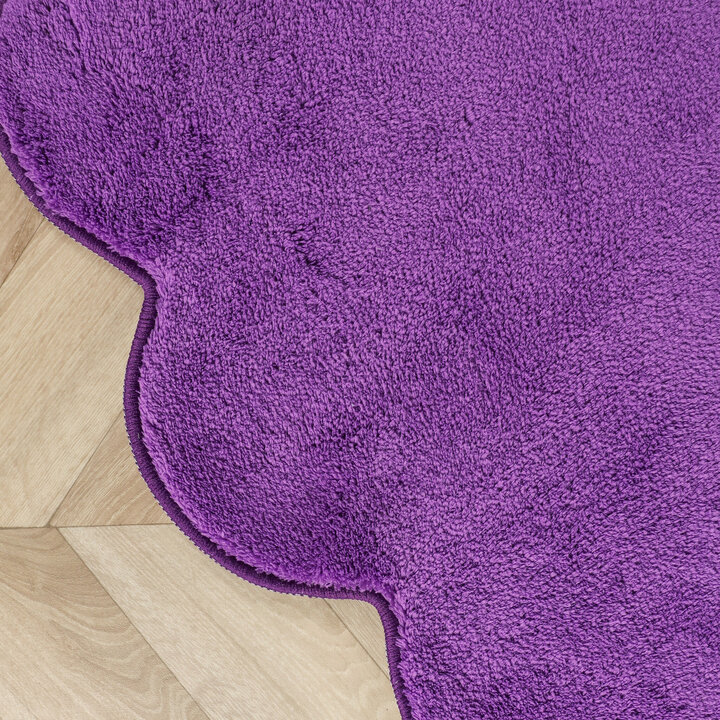 Waschbarer Teppich Rund - Puck Lila - 3