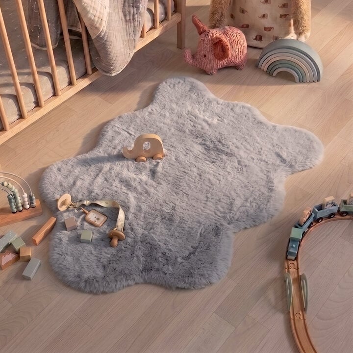 Kinderteppich - Huggy Schaf Grau