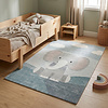 Kinderzimmer Teppich - Balou Elefant Grau - thumbnail