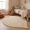 Kinderteppich Waschbar - Coco Blatt Beige - thumbnail
