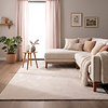 Flauschiger Teppich - Cozy Creme - thumbnail