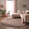 Flauschiger Teppich Rund - Cozy Taupe - thumbnail