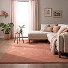 Flauschiger Teppich - Cozy Rosa - thumbnail